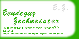 bendeguz zechmeister business card
